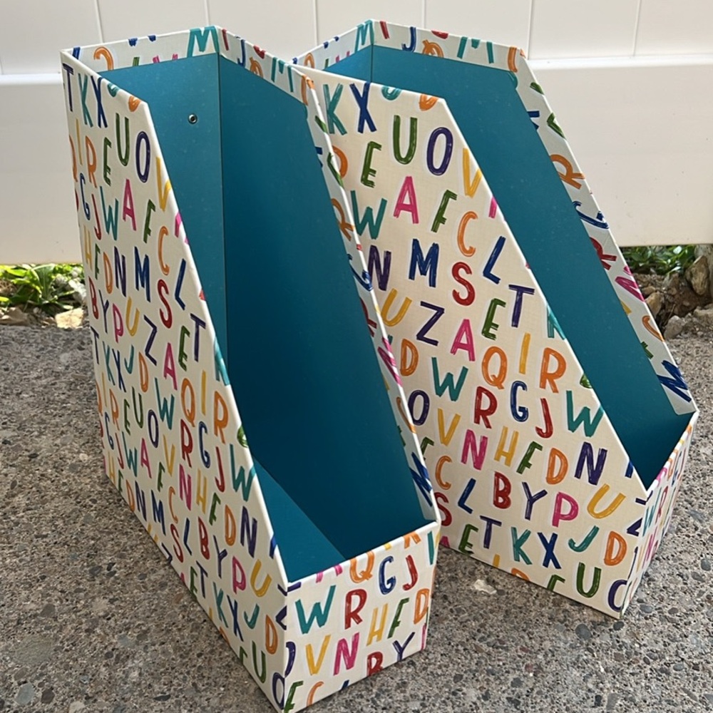 Michaels Colorful Alphabet Magazine Holders